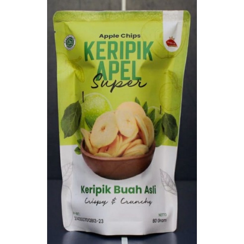 

Keripik kripik buah apel renyah Kayavit Pandubima Kingkresh 80 gram camilan oleh oleh khas Malang