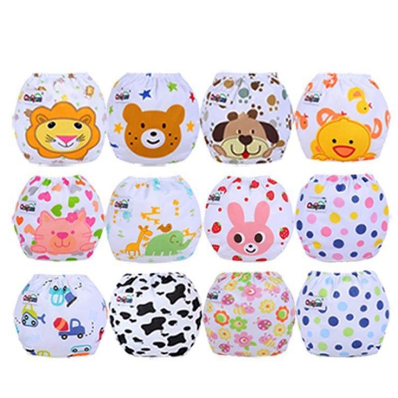 K-SP (1pcs) CLODY PRINT Pampers Popok Kain Popok Cuci Ulang Diapers