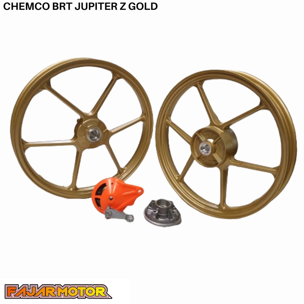 VELG RACING CHEMCO BRT 160 185 RING 17 JUPITER Z F1Z R SILVER GOLD