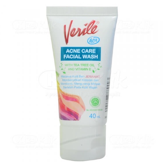 VERILE  Facial Wash Acne Care 40ml - Perawatan Wajah Berjerwat