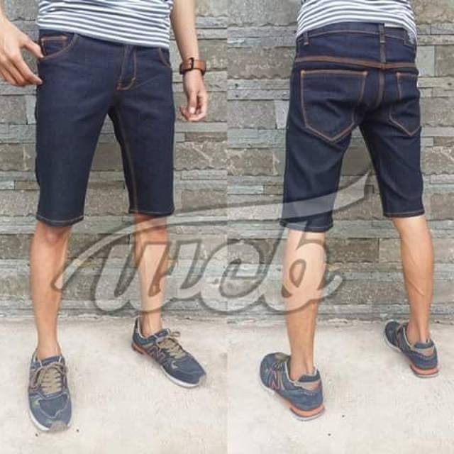 Celana pendek jeans garment size 27-38