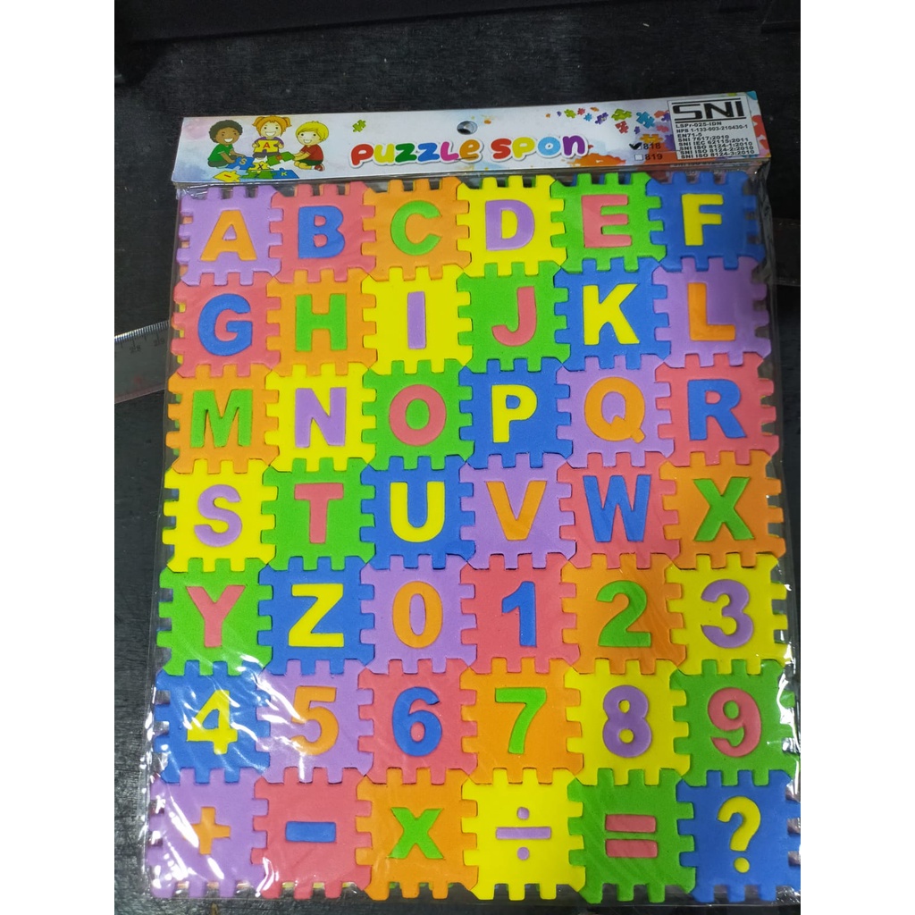 Puzzle Spon ABCD Mainan Anak
