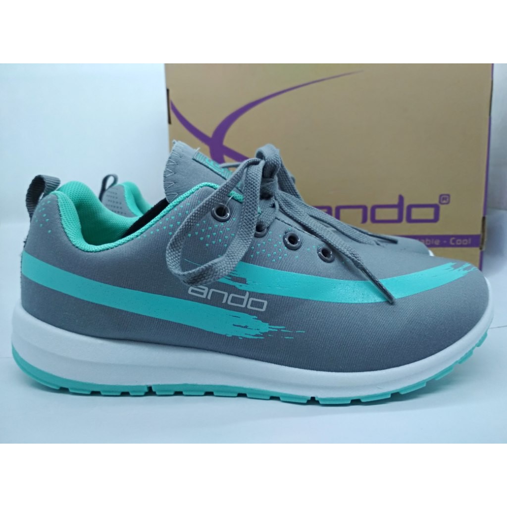  SEPATU  CASUAL WANITA  ANDO  LINDSEY ABU ABU TOSCA SEPATU  