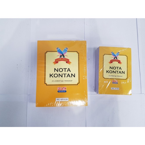 

Nota Kontan Kecil Gelatik Kembar 2 ply/Buku Nota/Nota Kontan ini