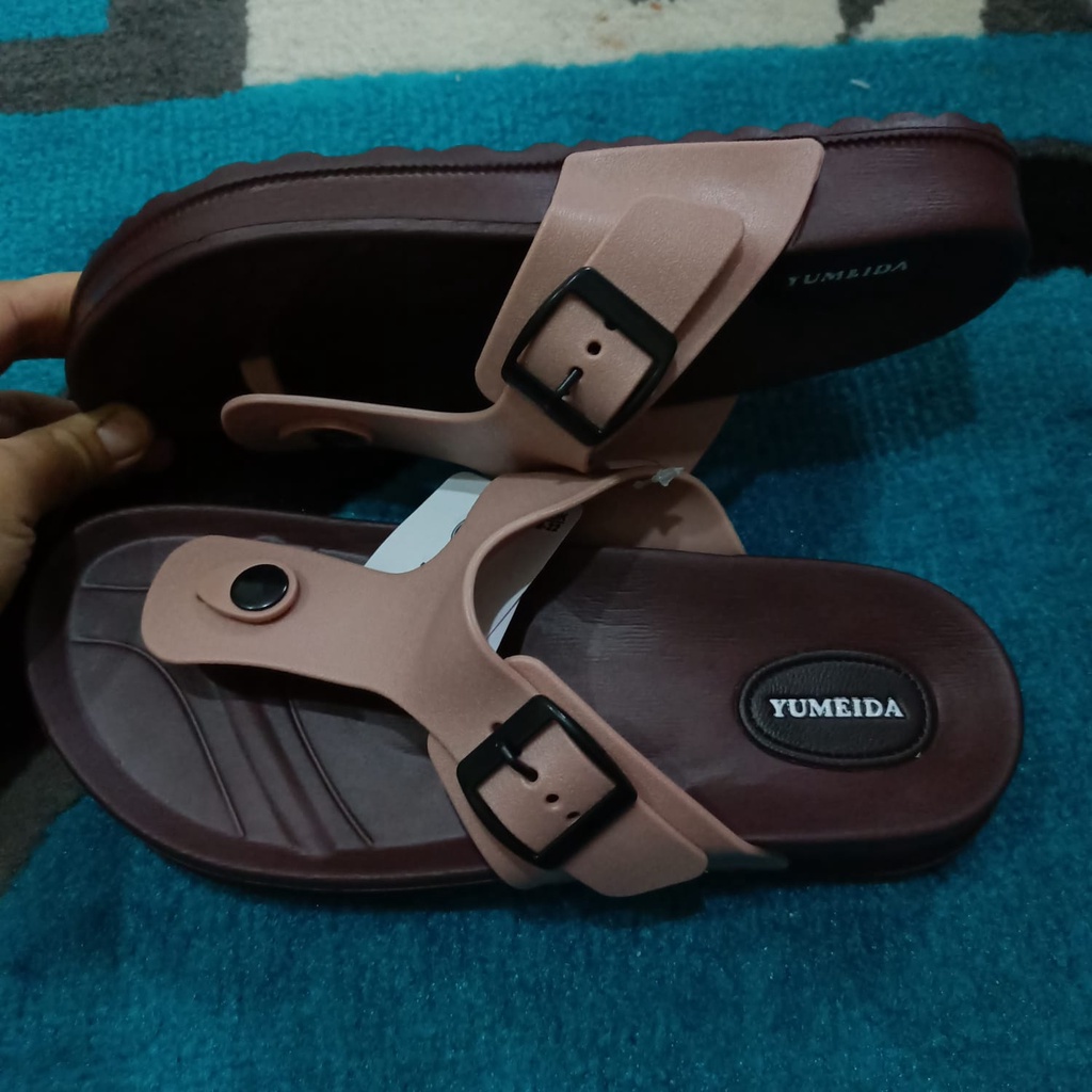 SANDAL YUMEIDA JEPIT PEREMPUAN DEWASA LD 9062 L SIZE (37-41) SANDAL WANITA KARET TERLARIS