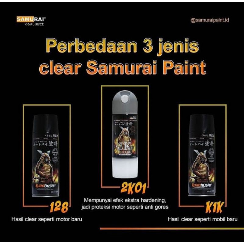 

clear samurai paint 128,128A,k1k,k1kt,2k01