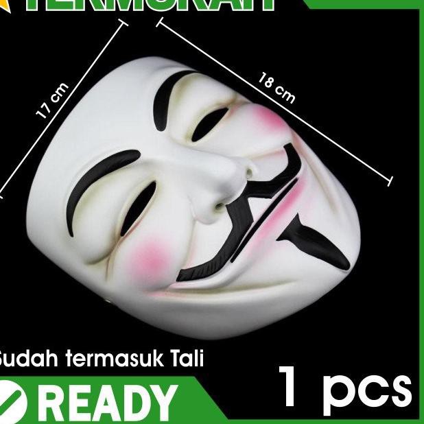 3.3 SALE  topeng anonymous vendetta pesta mask party v for guy fawkes hacker peretas
