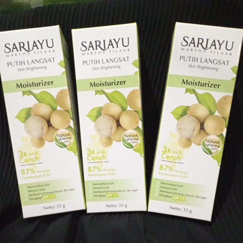 Sariayu putih langsat moisturizer/pelembab/krim siang/day cream/sunblock