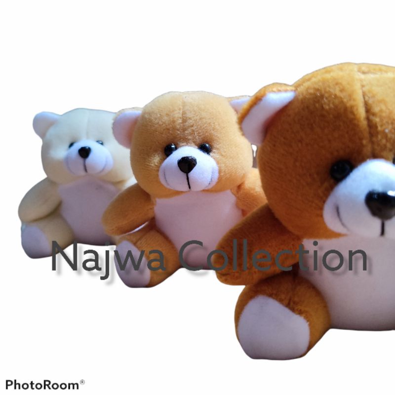 HADIAH BONEKA TEDDY BEAR MINI SIZE KADO LUCU IMUT