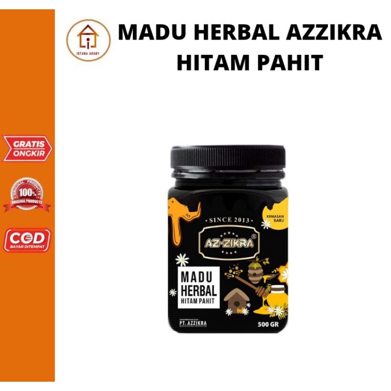 

MADU HERBAL AZ ZIKRA HITAM PAHIT 500G / MADU HERBAL AZ ZIKRA