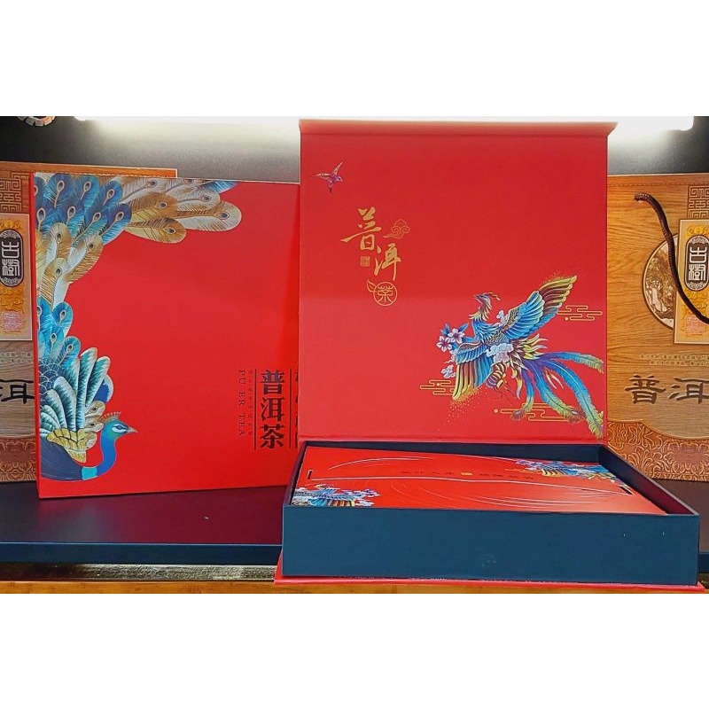 

Giftbox+Paperbag Teh Pu Erh Motif Merak