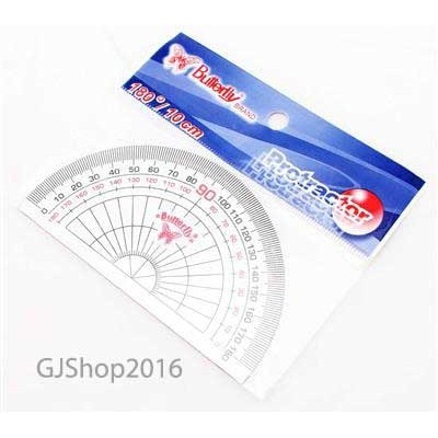 

Penggaris Busur Butterfly 180 Protactor Busur Derajat 10cm