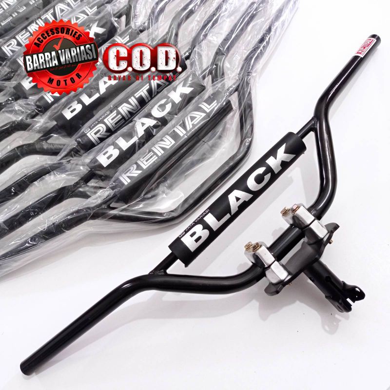 HEMAT! PAKETAN STANG STIR TRAIL LENGKAP DENGAN ADAPTOR DUDUKAN STANG CUSTOM untuk motor honda yamaha suzuki