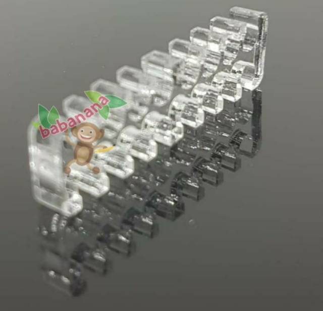 16 pin Transparan Sisir Kabel Cable Comb Sleeved