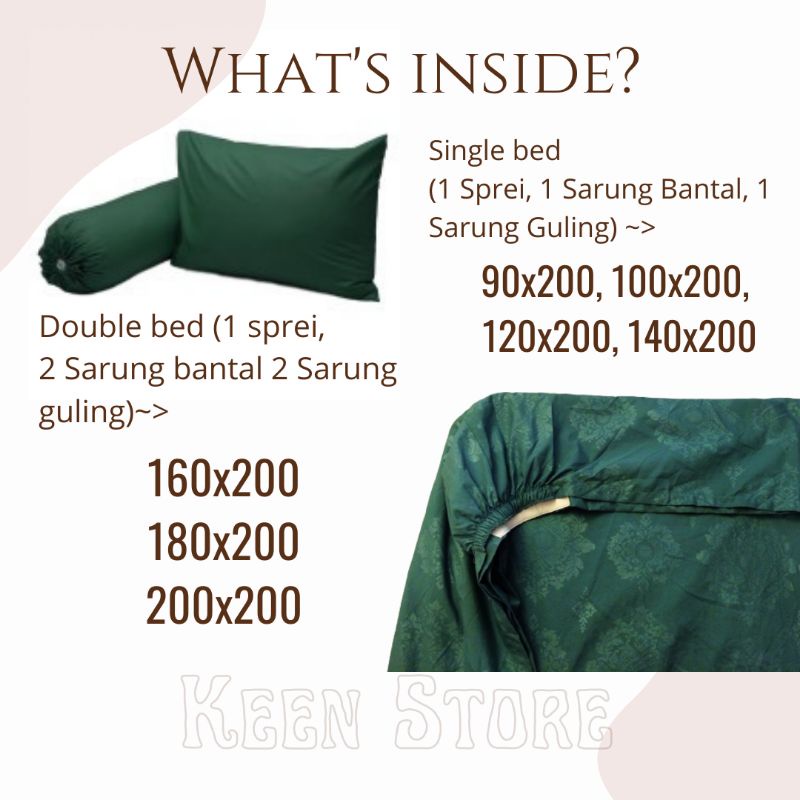 Sprei Seprai Putih Double Katun Sprai Hotel 180x200 160x200 200x200 Super King Queen size no 1 2