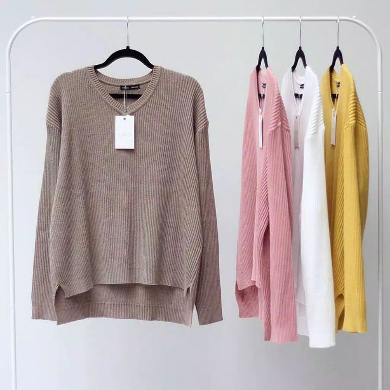 Viona Vneck Sweater / VNECK BOXY Rajut