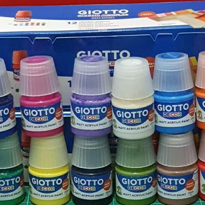 

Giotto Decor Acrylic Set 12 Warna 25 Ml - Cat Acrylic Termurah