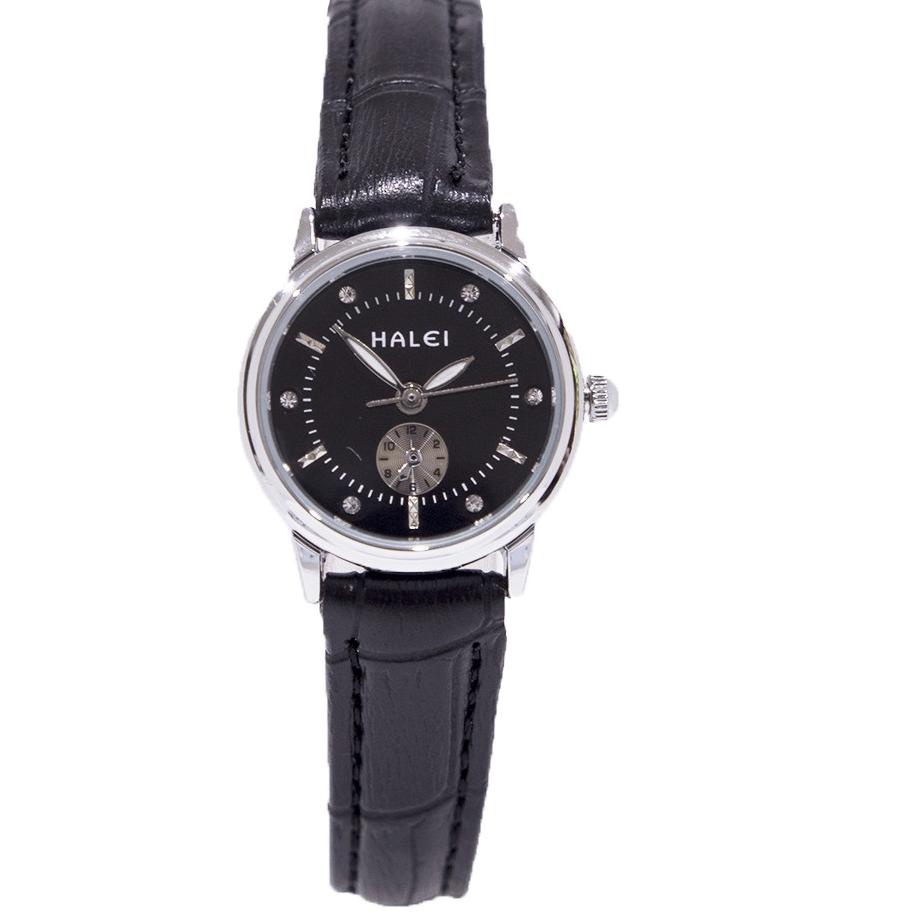 [WI1157] Jam Tangan Wanita Halei Original Tali Kulit 436 L Ukuran Kecil Tahan Air Bergaransi Resmi 1