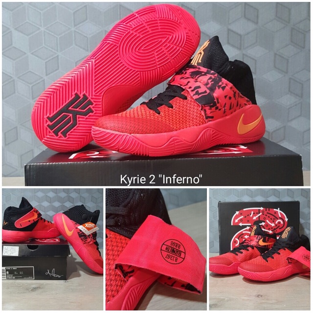 (FREE TALI SEPATU) KYRIE 2 INFERNO / KYRIE IRVING SHOES / SEPATU BASKET MURAH