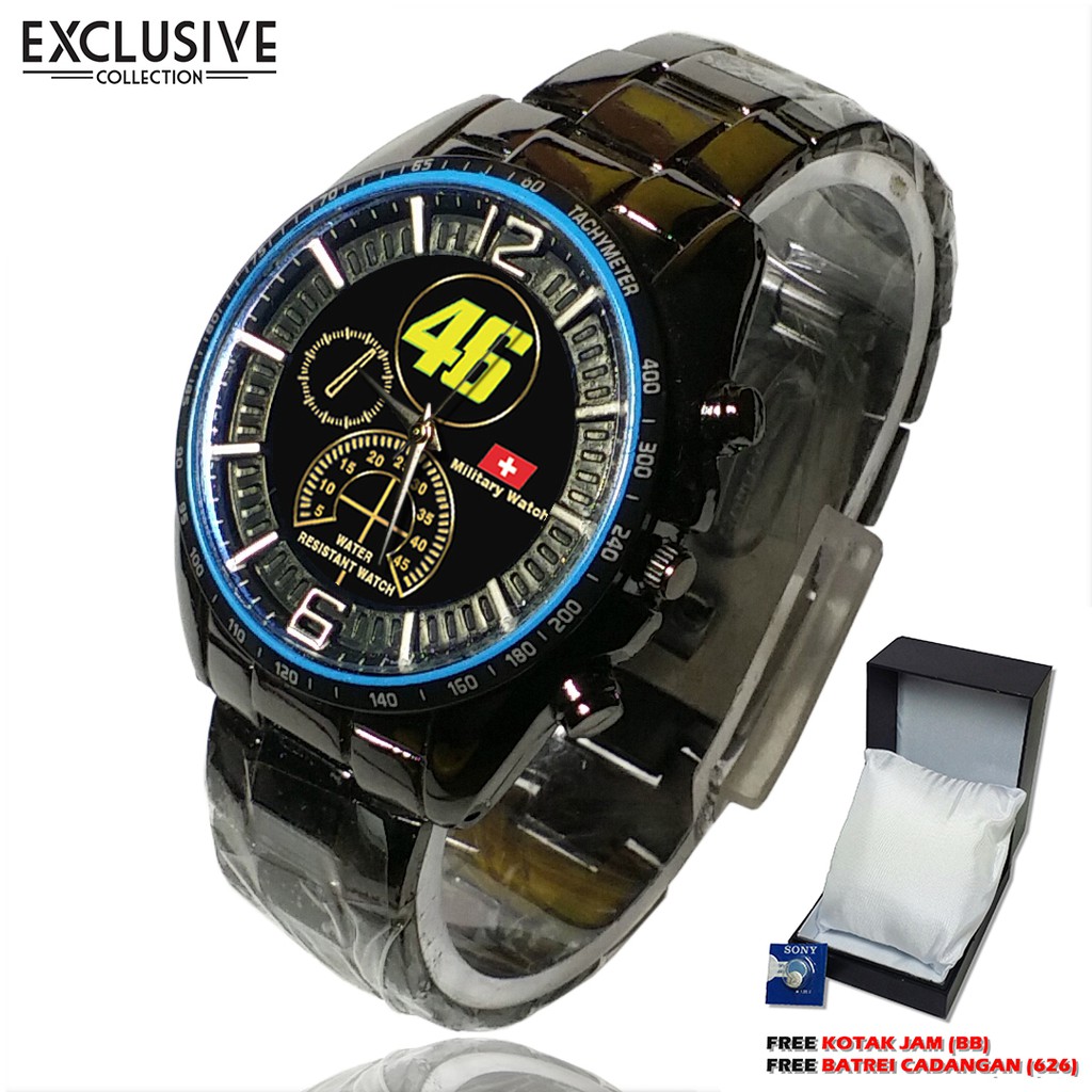 (Istimewa ) Jam VALENTINO ROSSI 46 Rantai Sport