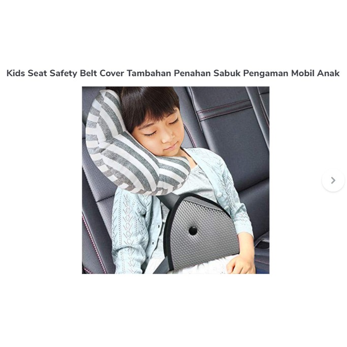 Kids Seat Safety Belt Cover Tambahan Penahan Sabuk Pengaman Mobil Anak