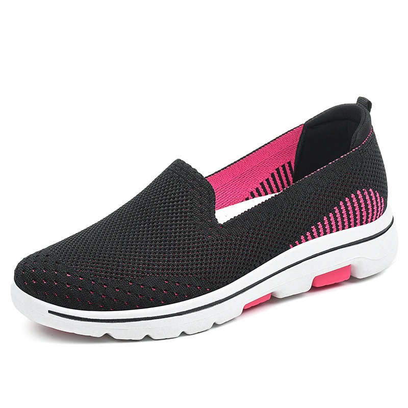 TBIG [COD] 2022 Sepatu Slip On BQSHOES Import Shoes Wanita Sepatu Korea Style Sekolah Kuliah-Hitam