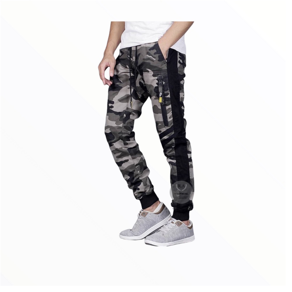 RAT - CELANA JOGGER LORENG PREMIUM/celana pria motif/celana panjang motif/celana jogger pria loreng/