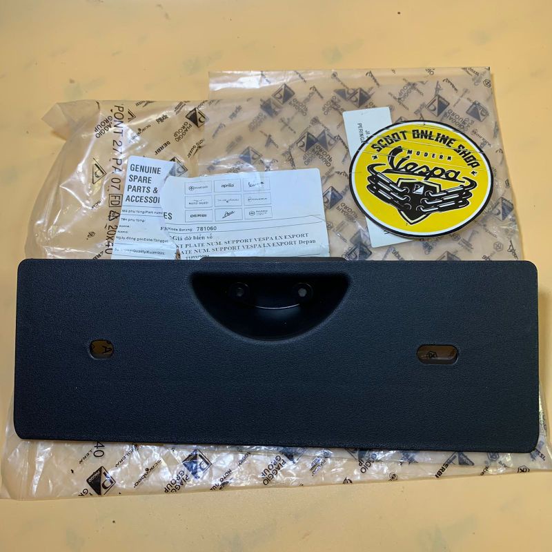 Tatakan Plat Nomor Depan Vespa LX / Dudukan Plat Nomor Depan Vespa LX 2V 3V