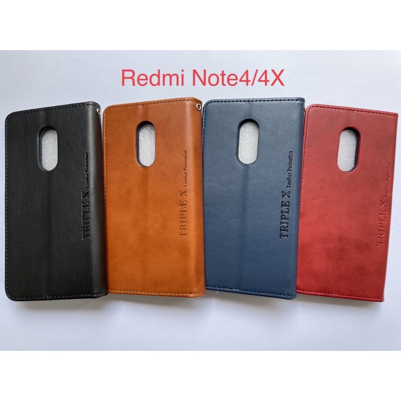 Leather Wallet Flip New Redmi Note 4