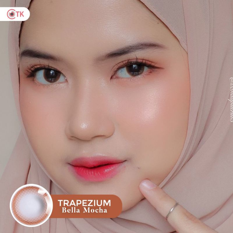 Softlens TRAPEZIUM 14.5 MM BELLA MOCHA MINUS -0.50 S.D -6.00 by CTK