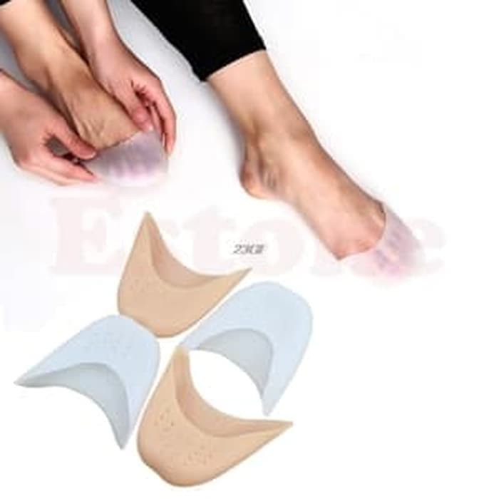 Insoles Silicone Pelindung Jari Kaki Karet Silikon Toe Ballet Shoes