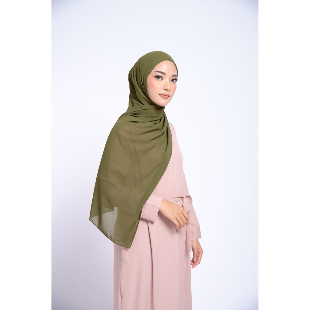 ZM Zaskia Mecca X Marsha Natika - Klavi Olive Pashmina-1