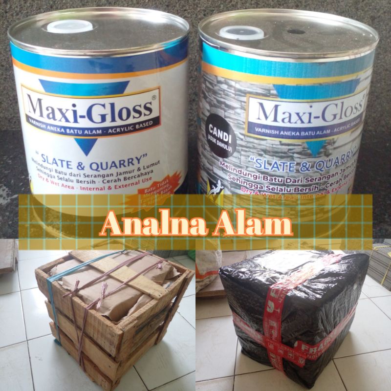 cat batu alam/pernis batu alam/cat pelapis batu alam