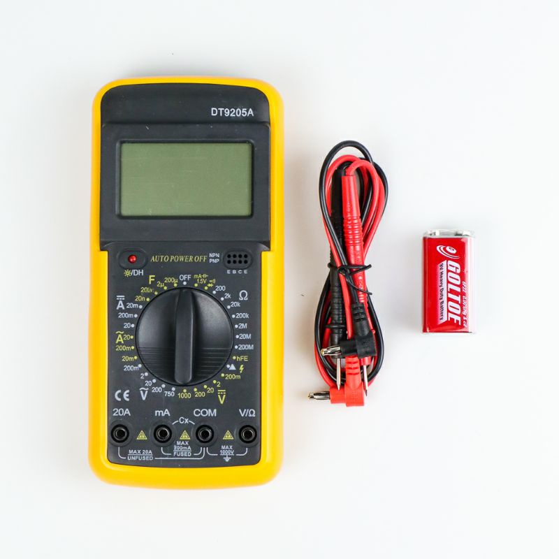 Multitester Multimeter Avometer LCD Digital DT-9205A DT9205A Pocket Size