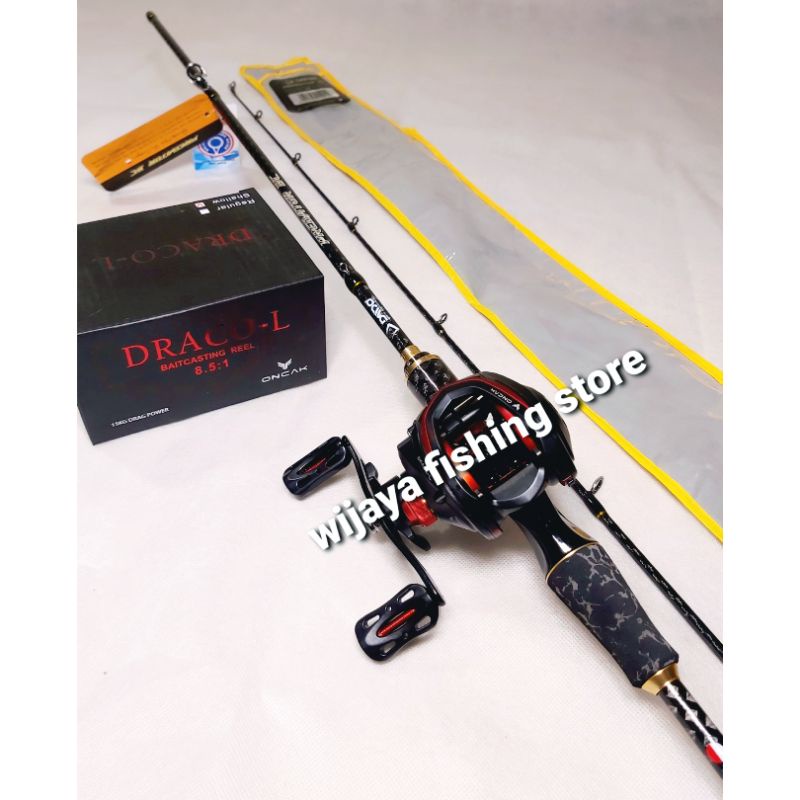 Set Joran BC Daido Predator 180 dan Reel BC Oncak Draco L