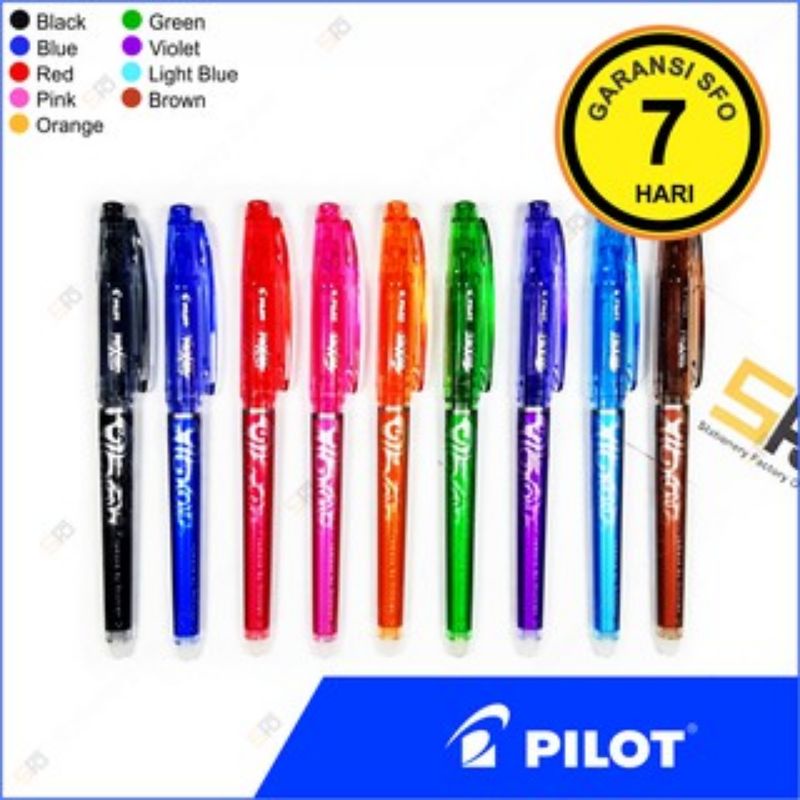 

HITAM - 07 Pulpen Frixion Pilot CLICKER Pena Ajaib yang bisa dihapus