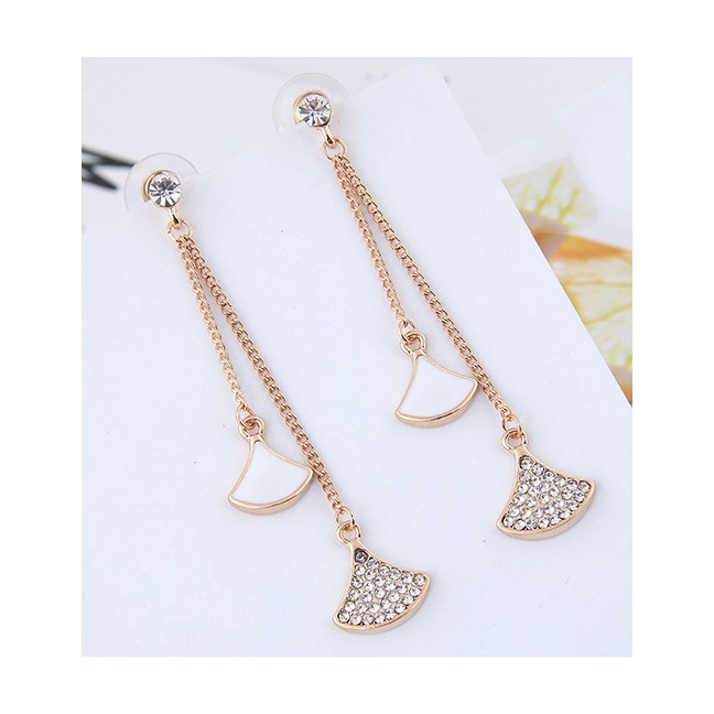 LRC Anting Tusuk Fashion 925 Silver Triangle Earring A5817X