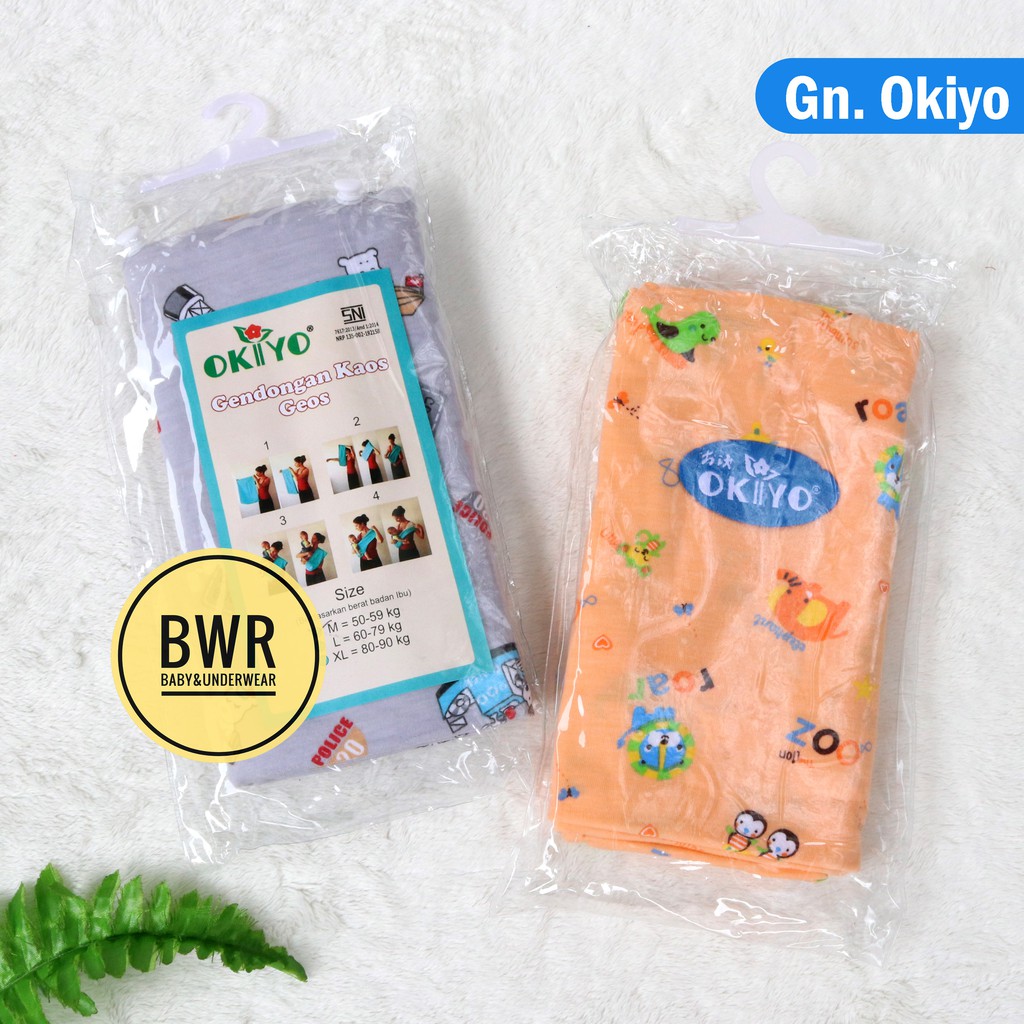 Gendongan Kaos OKIYO Motif CARACTER ( Geos ) Kain Gendong Bayi Instan Goes Kaos Motif Cukin instan | Bwr