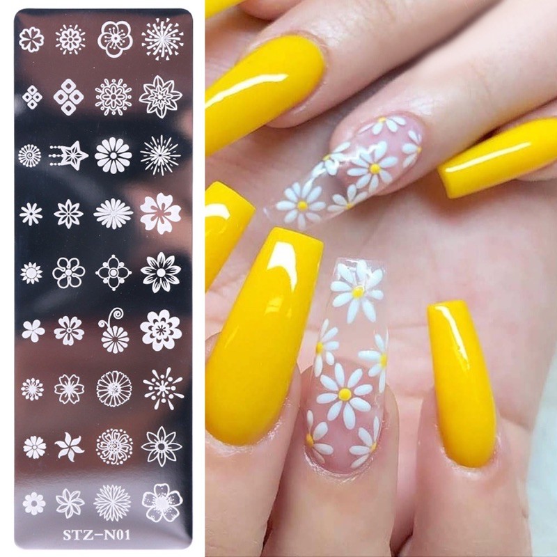 Stamping Plate mix model stamp plate design nail art plat besi hiasan gambar nailart