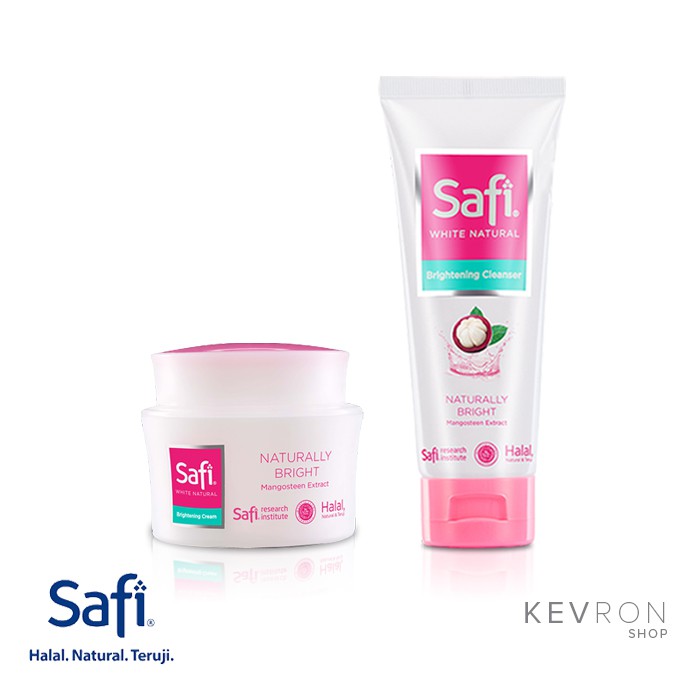 Paket Safi White Natural Brightening 2 in 1 Skincare Remaja Lengkap Strawberry Lemon Mangosteen Extr