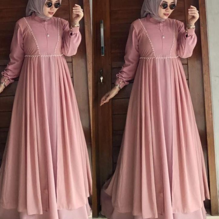 (SALE) Nabila dress vol.2 ALHAYA /Gamis pesta/gamis terbaru/gamis ceruty armani/gamis polos/gamis ar