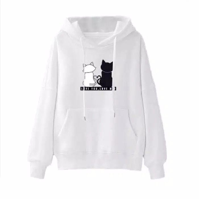 Fairy.Stories Sweater Hoodie Wanita Love You Love Me-1