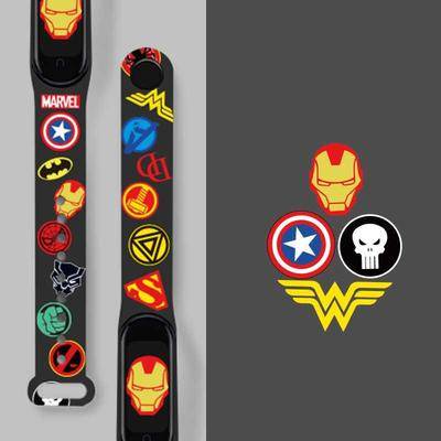 Strap Mi Band 5 Band 6 Band 4 Band 3 Strap Silicone Tali Pengganti Xiaomi Mi Band 3/4/5/6/7 Lucu Motif Kartun Anime Mi Band 7 Strap