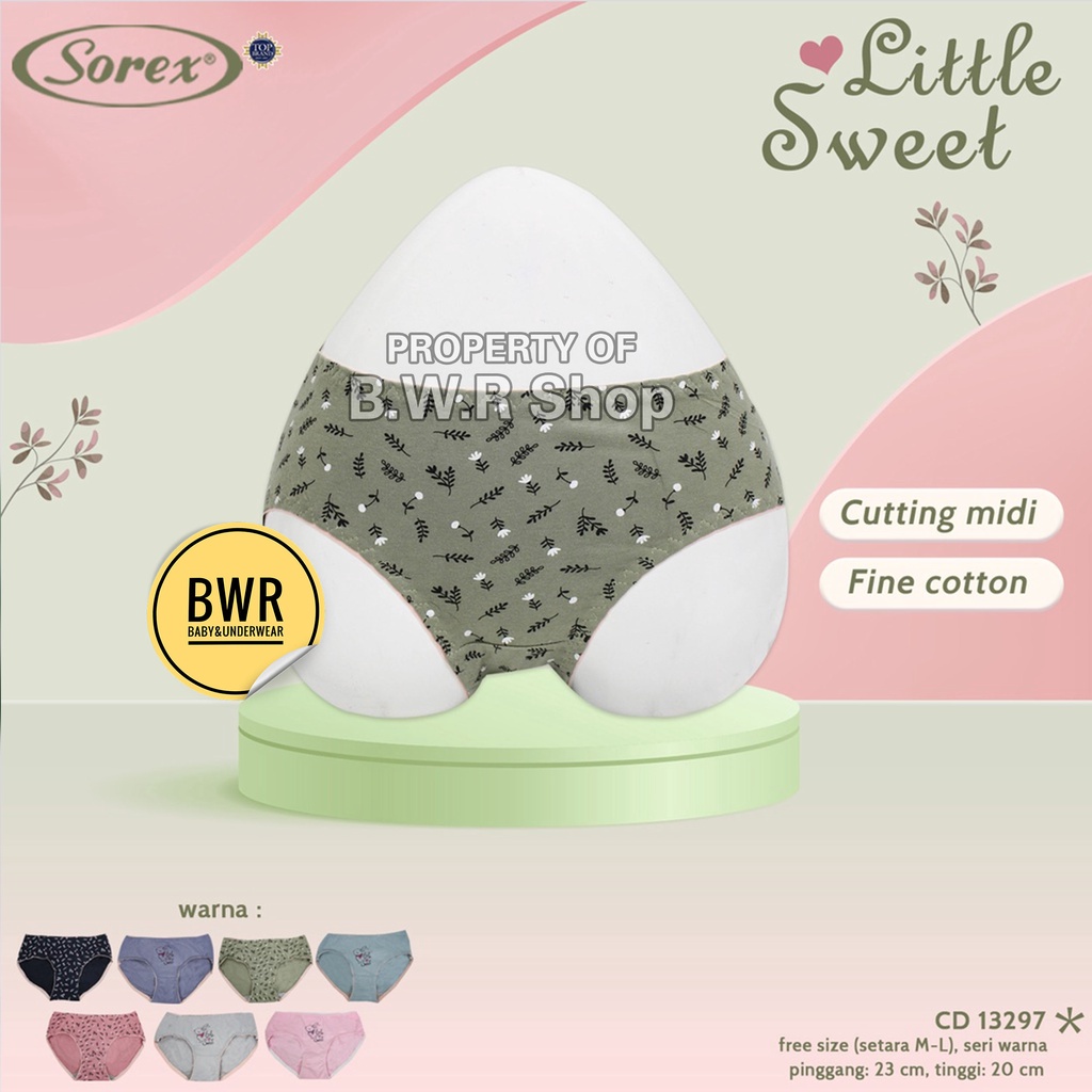 CD Sorex 13297 Free Size / Celana Dalam Remaja Wanita Dewasa 13297 Sweet | Bwr