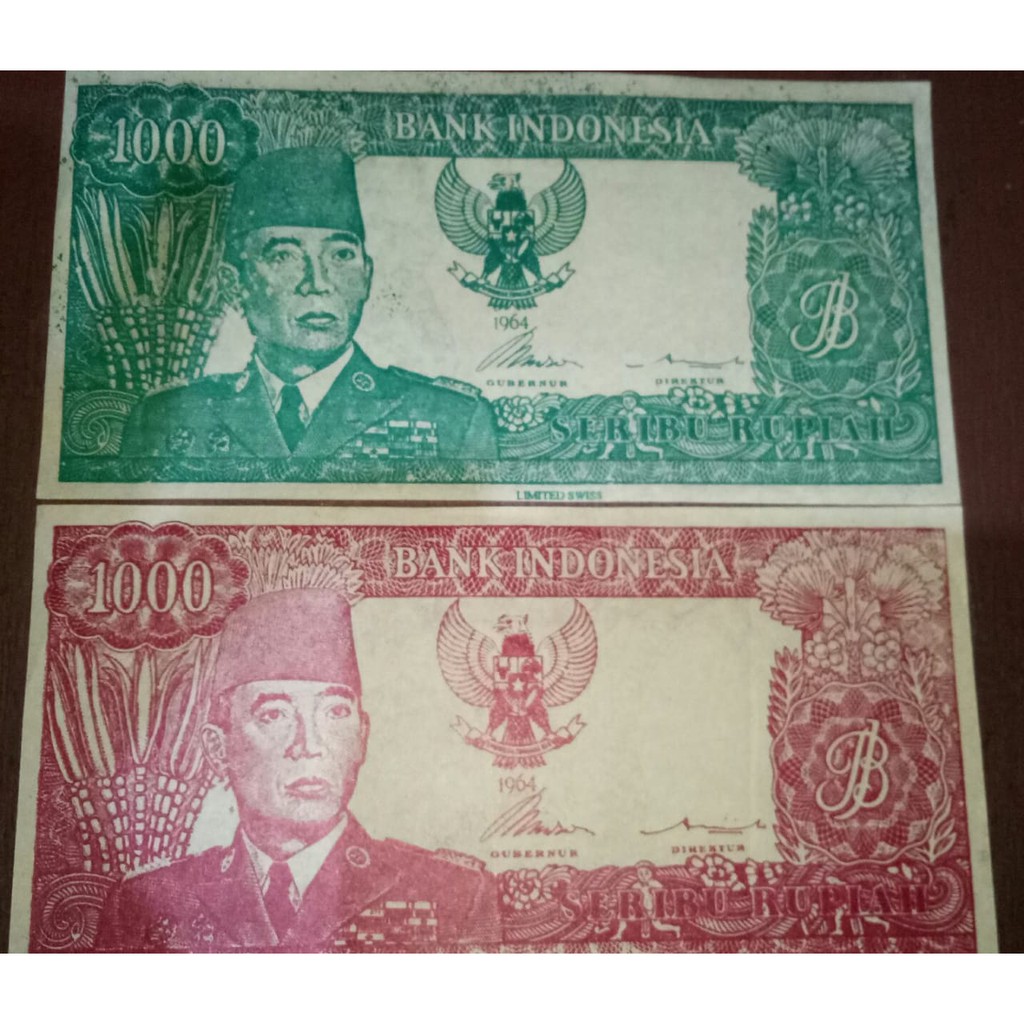 Uang Repro Soekarno 1000 Rupiah Set Tahun 1964