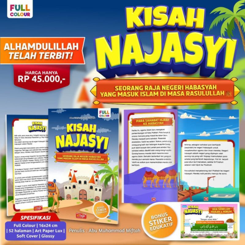 Kisah Najasyi Atau Raja Najasi Negeri Habasyah (Full Colour)