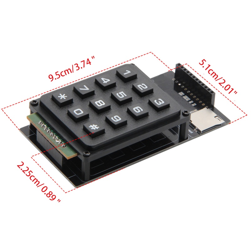 Btsg T-Display LCD Control Board Untuk Modul Keyboard LNURLPoS TF Card Baca Untuk T Disp