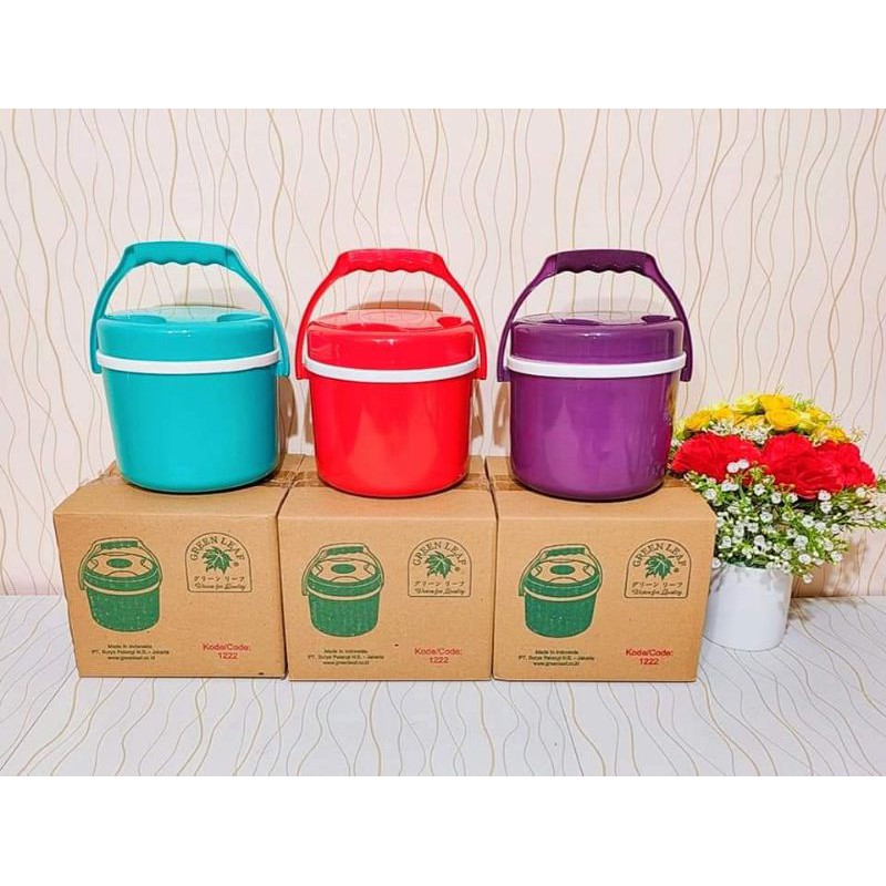 10PR27. TERMOS ES KECIL 1,5 LITER ICE BUCKET 1,5 LITER MEREK GREEN LEAF