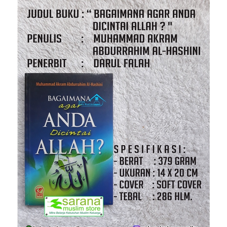 BUKU BAGAIMANA AGAR ANDA  DICINTAI ALLAH ?
