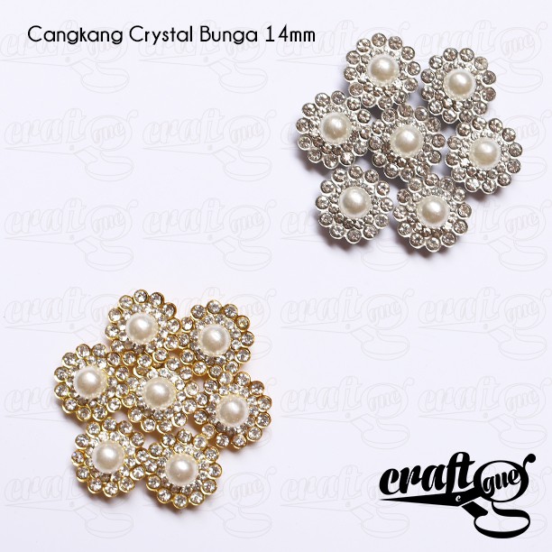 Diamond Cangkang Crystal Bunga